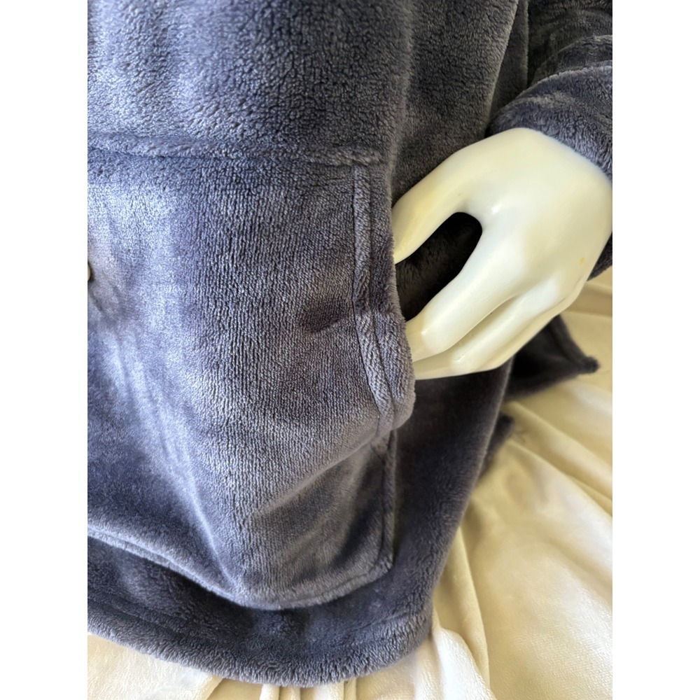 NWOT Champion Women's XL Gray Fleece Wearable Blanket Sweatshirt Snuggle Lounger - Picture 7 of 10